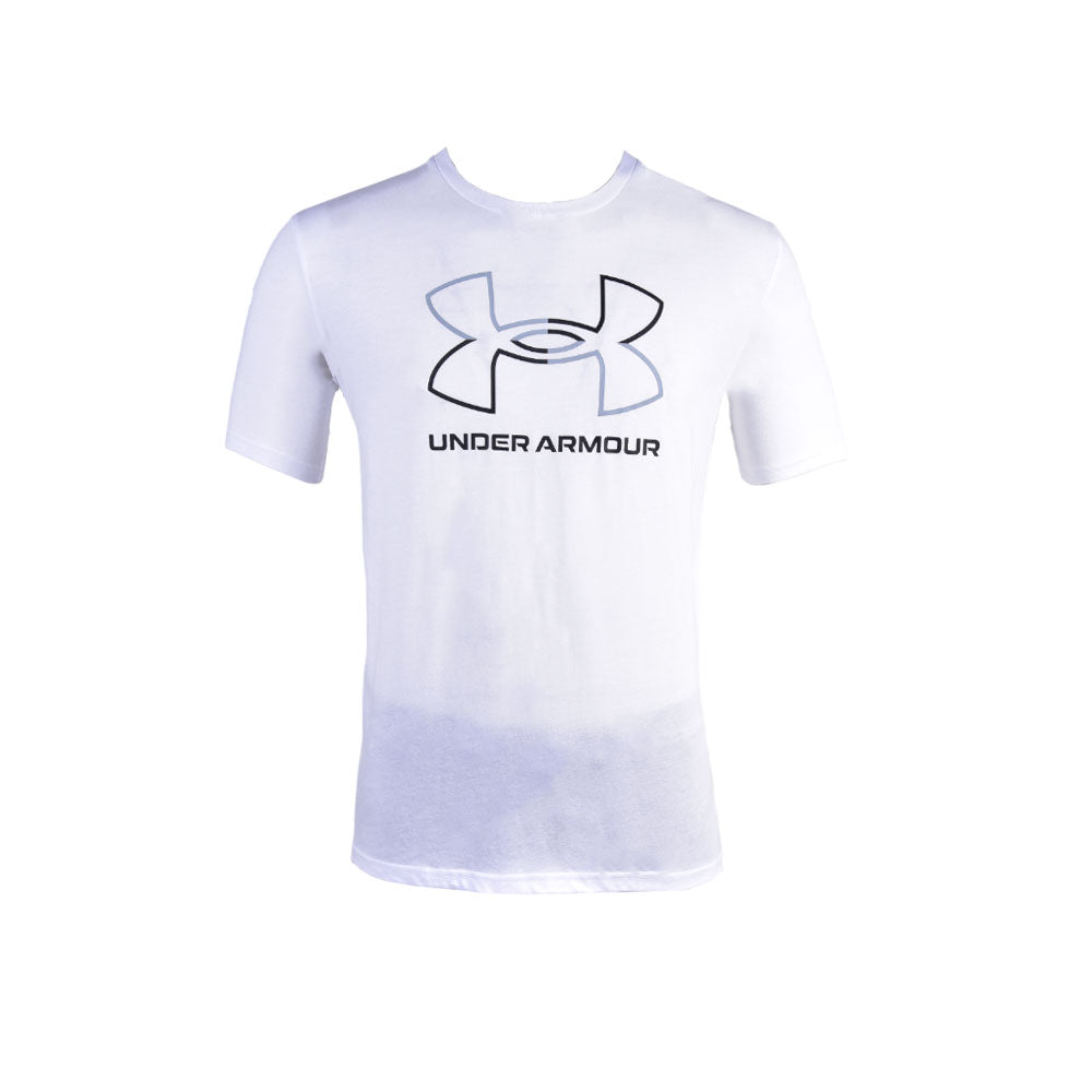 UA MEN S/S R.NECK SHIRT 1382915-100 WHT L (IRS) Default Title - MamasJan mens wear