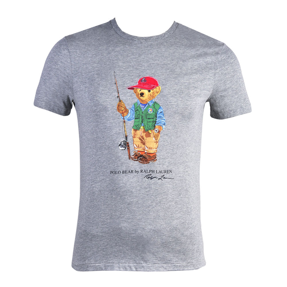 RL.MEN S/S R.NECK SHIRT 310019 GRY M (IRS) Default Title - MamasJan mens wear