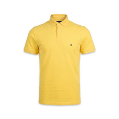 TH. MEN S/S POLO SHIRT 78JA572-741 YLW M (IRS) M - MamasJan mens wear