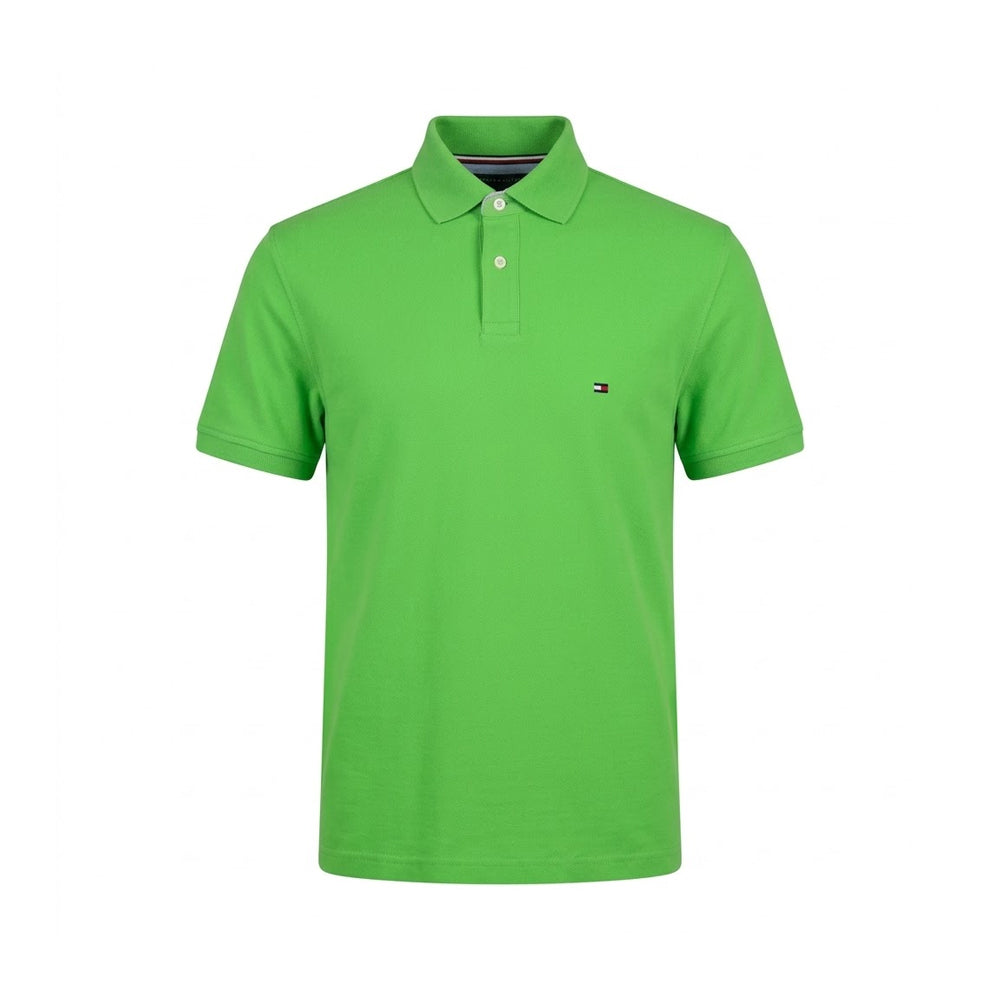 TH. MEN S/S POLO SHIRT 78JA572-332 GRN L (IRS) XL - MamasJan mens wear