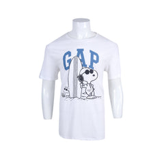 GAP MEN S/S R.NECK SHIRT 487850 WHT L (IRS) S - MamasJan mens wear