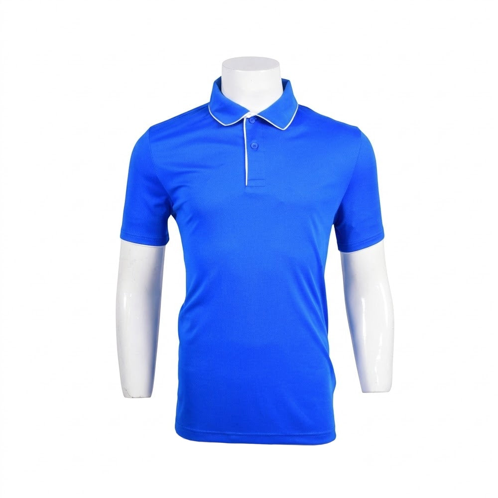 COOL MEN S/S POLO SHIRT W84RT-509 BLU M (IRS) XL - MamasJan mens wear