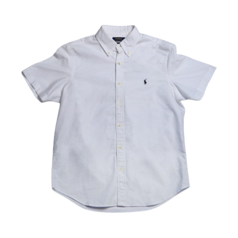 RL MEN S/S BUTTON DOWN SHIRT 290005 WHT L (IRS) L - MamasJan mens wear