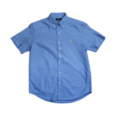 RL MEN S/S BUTTON DOWN SHIRT 290008 BLU L (IRS) M - MamasJan mens wear