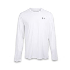 UA MEN L/S R.NECK SHIRT 1382584-100 WHT XL (IR) Default Title - MamasJan mens wear
