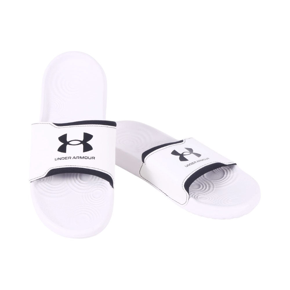 UA MEN SLIDE 3027219-100 WHT 10 (IR) 8 - MamasJan mens wear