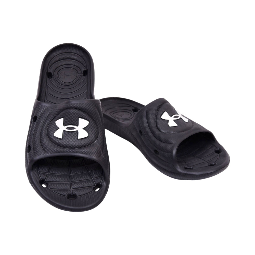 UA MEN SLIDE 3023758-001 BLK 8 (IR) Default Title - MamasJan mens wear