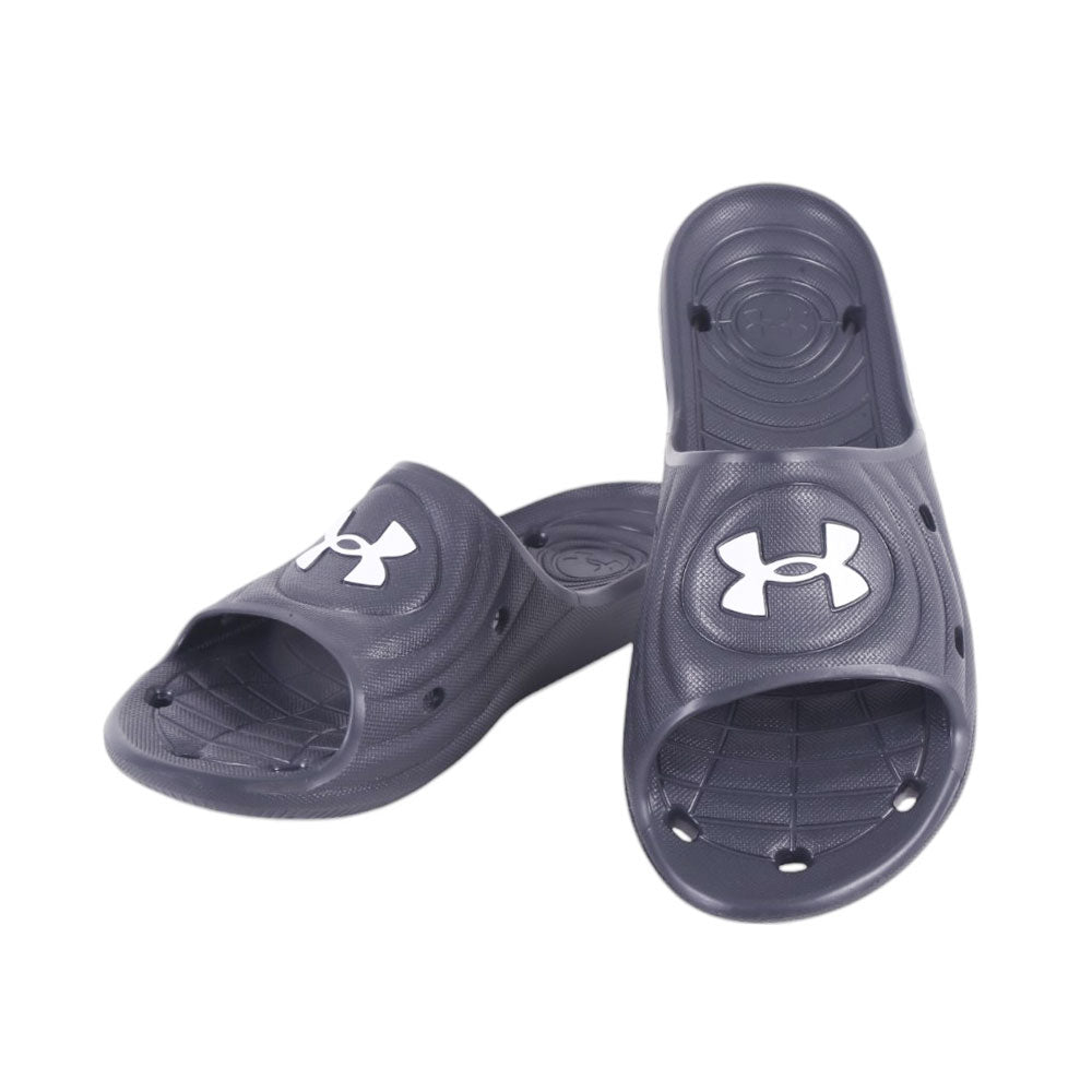 UA MEN SLIDE 3023758-001 BLK 11 (IR) 9 - MamasJan Mens wear sale