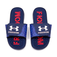 UA MEN SLIDE 3026152-400 NVY 11 (IR) Default Title - MamasJan mens wear