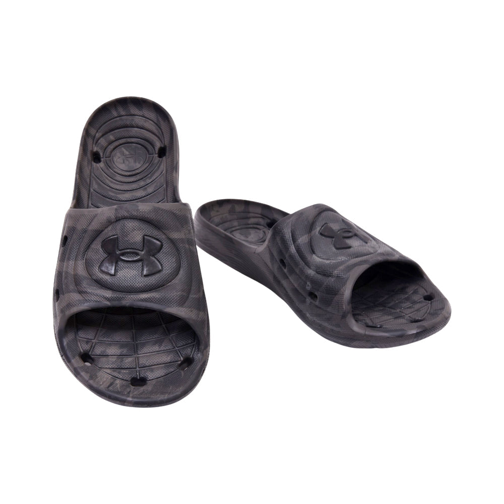 UA MEN SLIDE 302449-002 GRY/CAMO 9 (IR) 11 - MamasJan mens wear