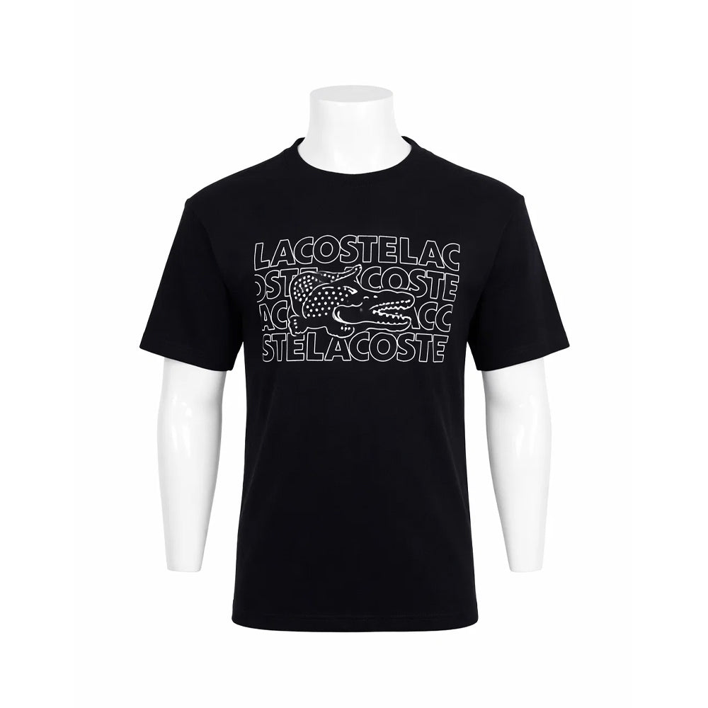 LAC MEN S/S R.NECK SHIRT TH7505-51-031 BLK L (IRS) XL - MamasJan mens wear