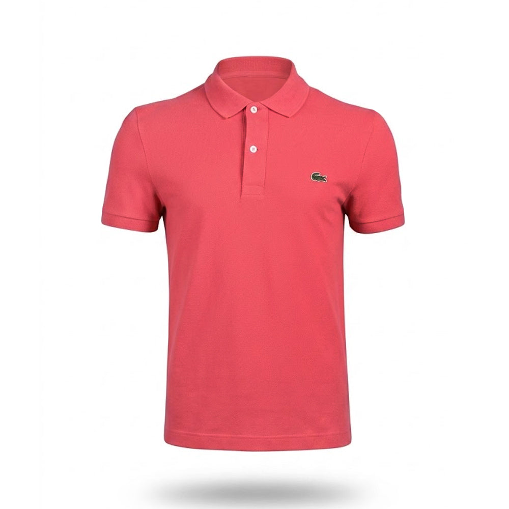 LAC MEN S/S POLO SHIRT PH4012-51 ZV9 PNK M (IRS) Default Title - MamasJan mens wear