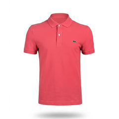 LAC MEN S/S POLO SHIRT PH4012-51 ZV9 PNK M (IRS) Default Title - MamasJan mens wear