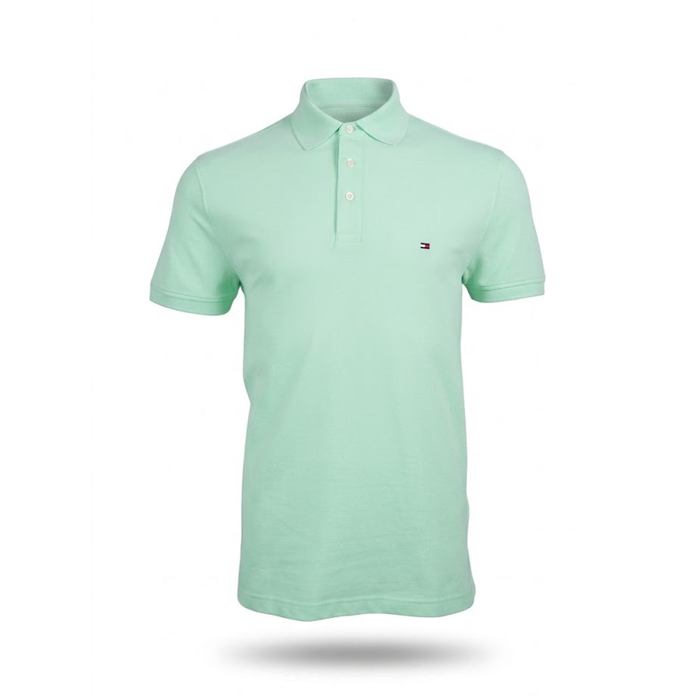 TH MEN S/S POLO SHIRT MW32347-307 GRN M (IRS) Default Title - MamasJan mens wear
