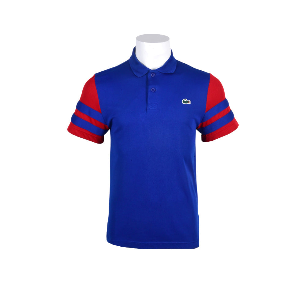 LAC MEN S/S POLO SHIRT DH7352-IS4 BLU S (IRS) XL - MamasJan mens wear