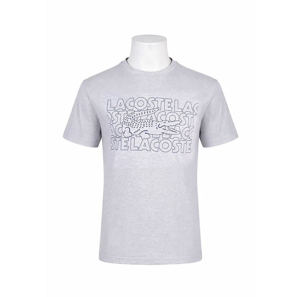 LAC MEN S/S R.NECK SHIRT 7505-CCA GRY L (IRS) XL - MamasJan mens wear