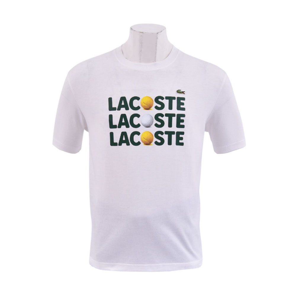 LAC MEN S/S R.NECK SHIRT TH7370-001 WHT M (IRS) XL - MamasJan mens wear