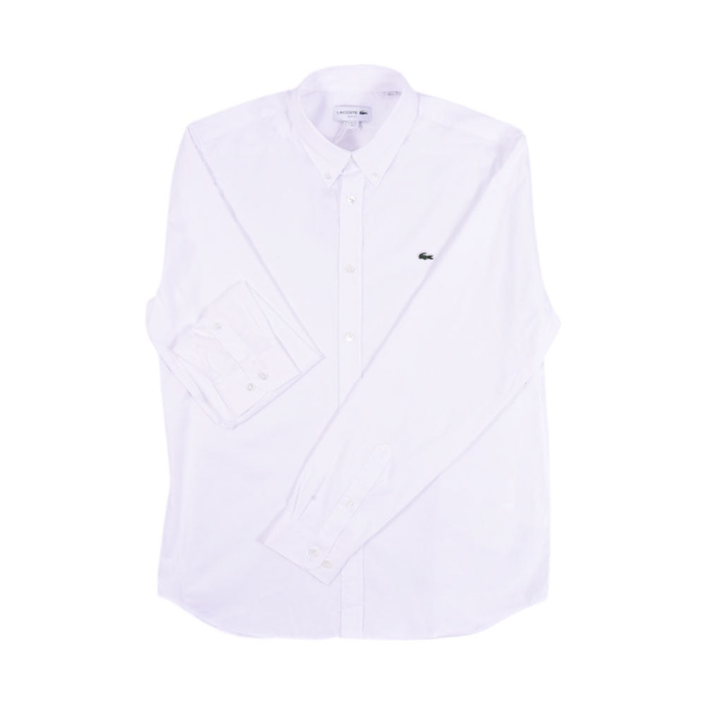 LAC MEN L/S BUTTONDOWN SHIRT CH1843-001 WHT M (IRS) M - MamasJan mens wear