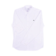 LAC MEN L/S BUTTONDOWN SHIRT CH1843-001 WHT M (IRS) M - MamasJan mens wear