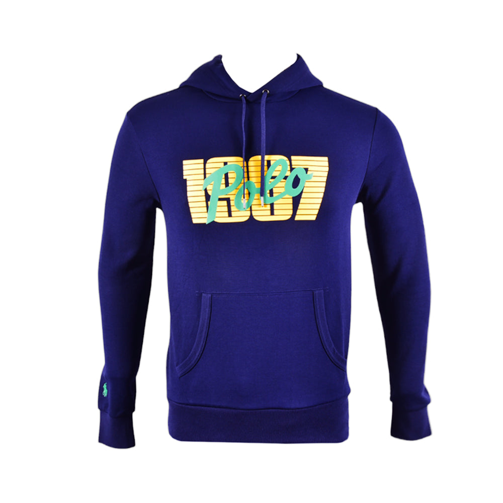 RL MEN L/S HOODIE 736001 NVY L (IRW) XL - MamasJan mens wear