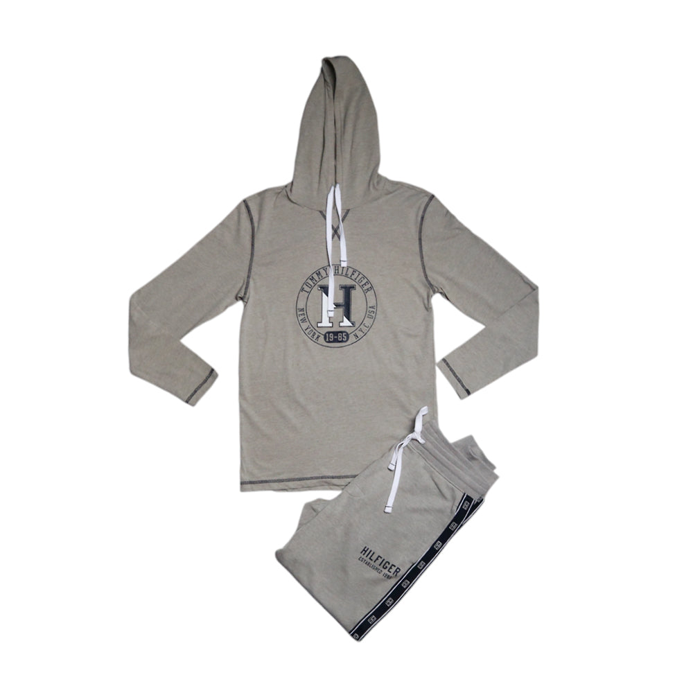 TH MEN L/S HOODIE 09T4197004 GRY L (IRW) L - MamasJan mens wear