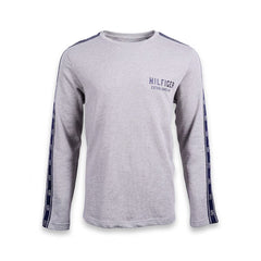 TH MEN L/S R-NECK SHIRT 09T4087004 GRY M (IRW) Default Title - MamasJan mens wear
