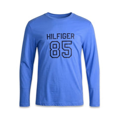 TH.MEN L/S R.NECK SHIRT 09T4213474 BLU M (IRW) S - MamasJan mens wear