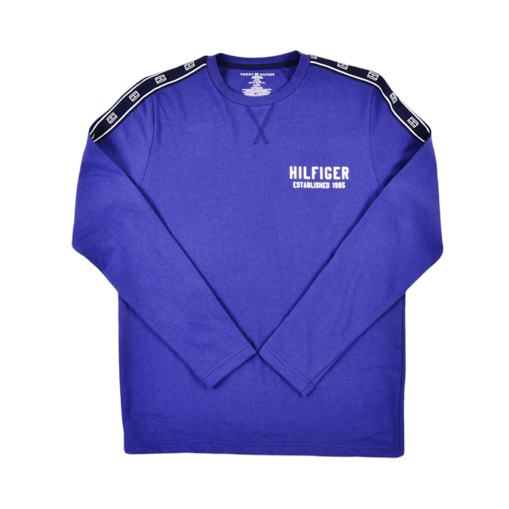 TH.MEN L/S R.NECK SHIRT 09T4087492 BLU L (IRW) M - MamasJan mens wear