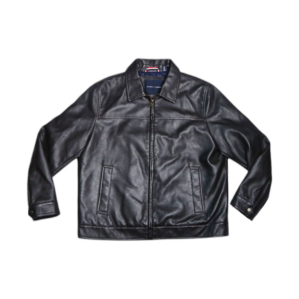 TH.MEN L/S LEATHER JACKET 158AU855 BRN L (IRW) L - MamasJan mens wear