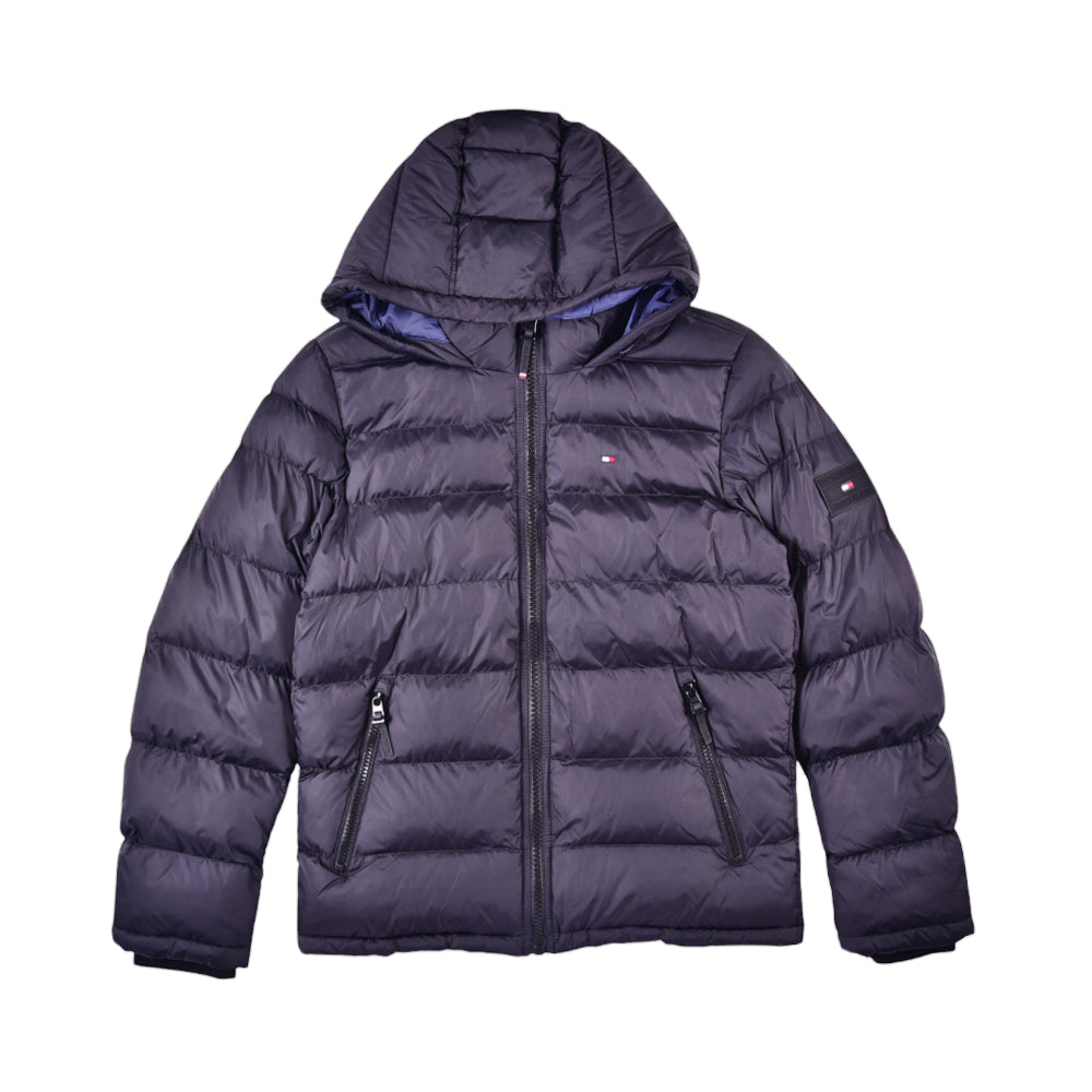 TH MEN L/S PUFFER JACKET 158AN508 BLK L (IRW) M - MamasJan mens wear