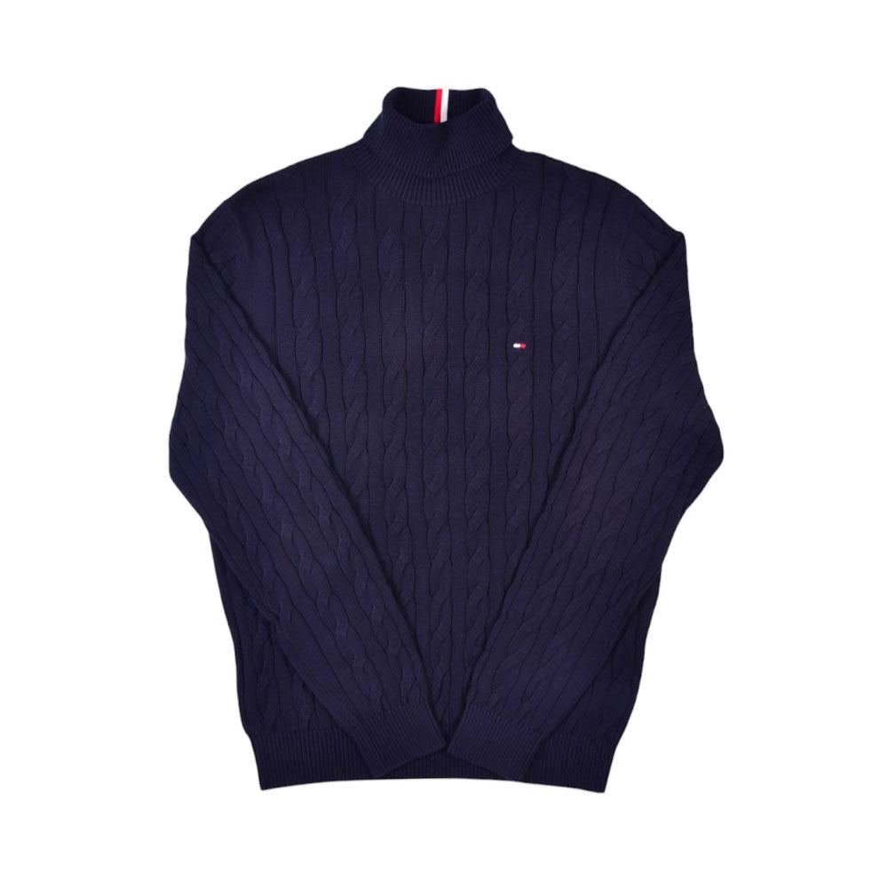 TH.MEN L/S HIGHNECK SWEATER 78JB411410 NVY L (IRW) S - MamasJan mens wear
