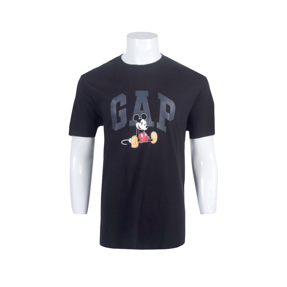 GAP MEN S/S R-NECK SHIRT 626446 BLK L (IRW) M - MamasJan mens wear