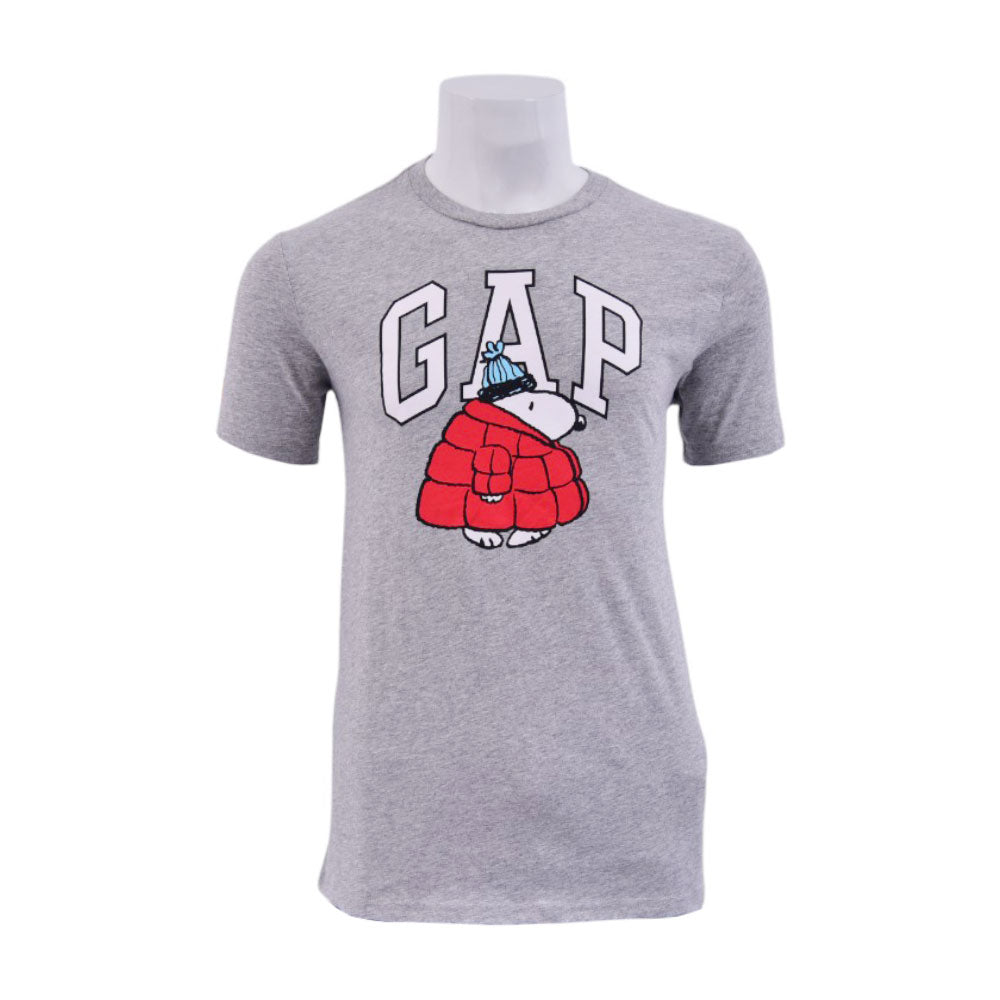 GAP MEN S/S R.NECK SHIRT 648501 GRY L (IRS) XL - MamasJan mens wear