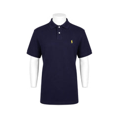 RL MEN S/S POLO SHIRT 738001 NAVY XL (IRS) XL - MamasJan mens wear