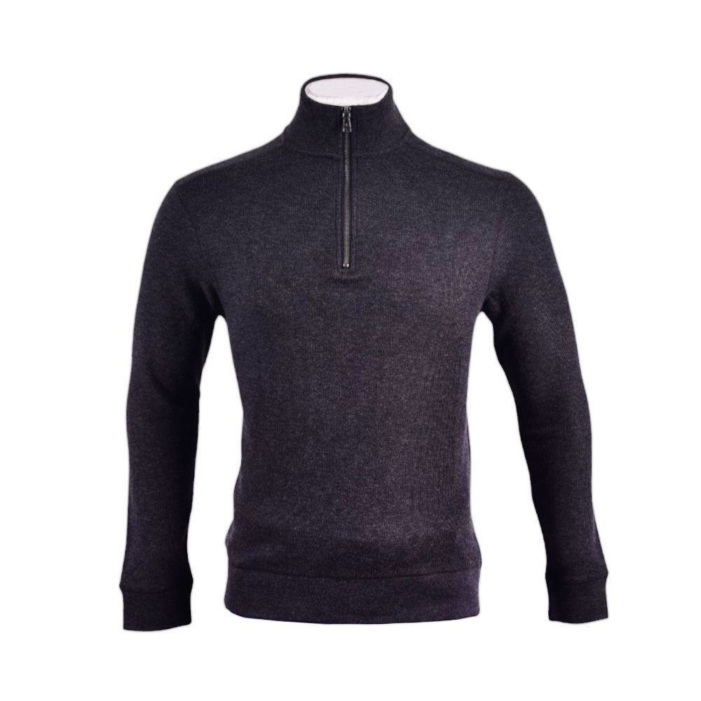 BANANA REPUBLIC MEN L/S H-ZIPPER SWEATER 1799236 GRY L (IRW) XL - MamasJan mens wear