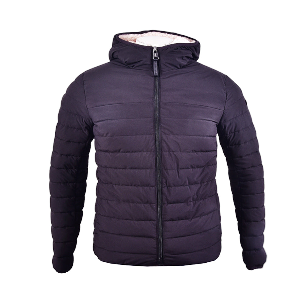 CK MEN L/S PUFFER JACKET W-HOOD CM155780 BLK L (IRW) XL - MamasJan mens wear