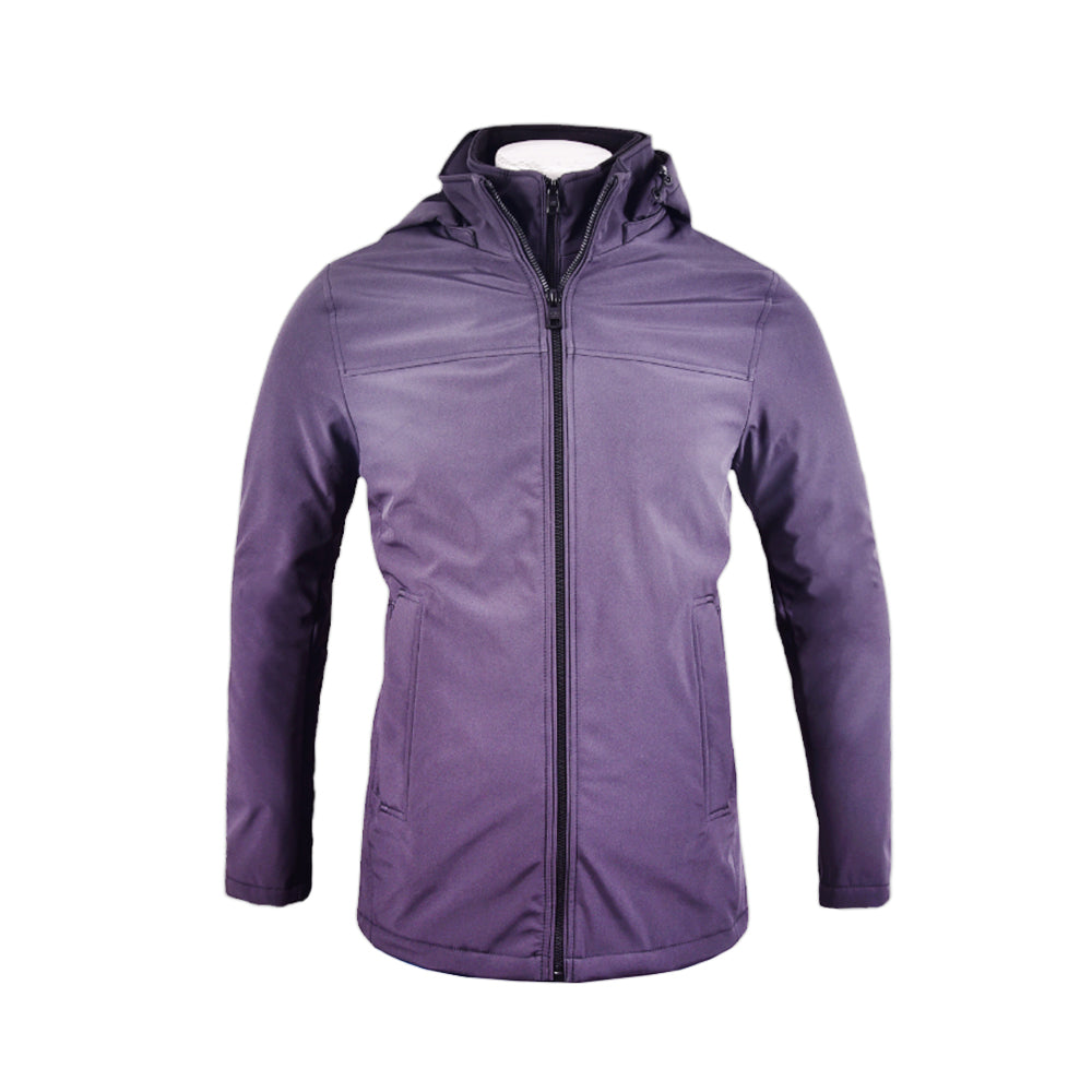 CK MEN L/S SOFT SHELL JACKET W-HOOD CM024493 D-GRY L (IRW) XL - MamasJan mens wear