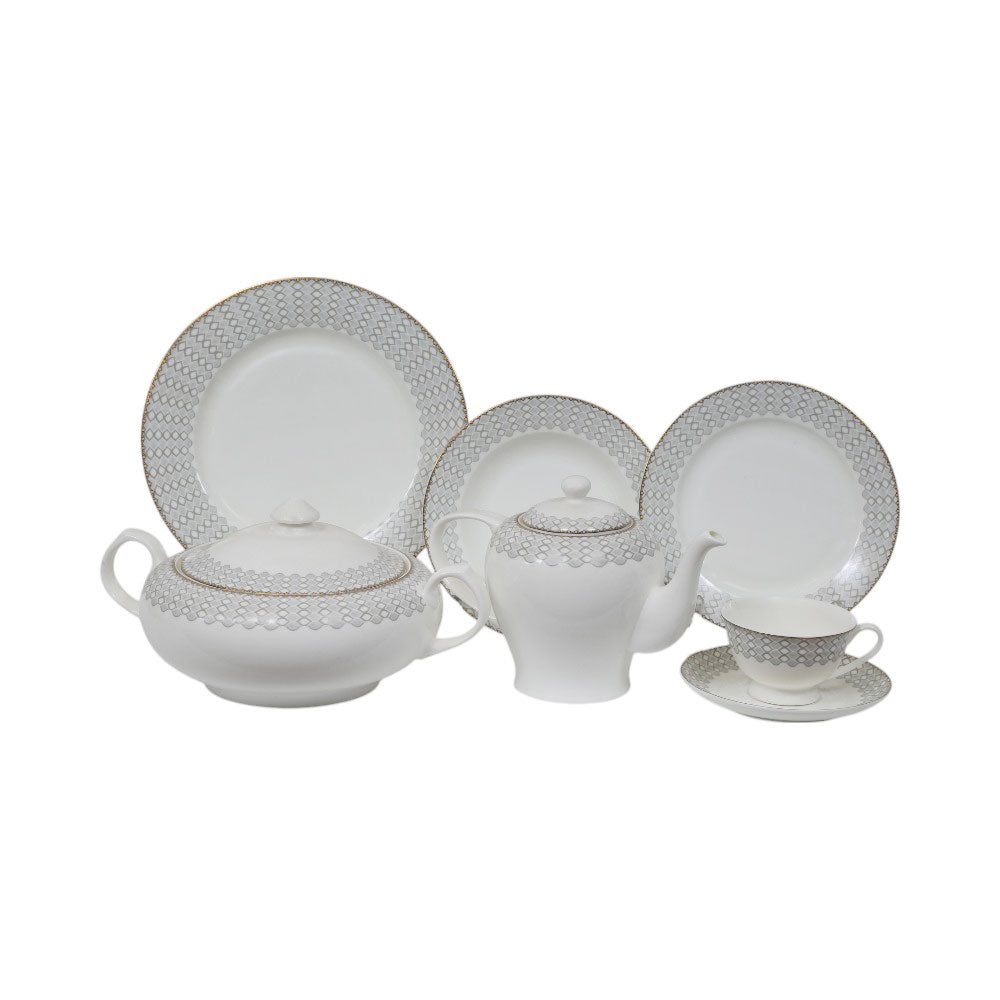 DINNER SET 71PC JOHNWOOD B23C10G ET Default Title - MamasJan Crockery