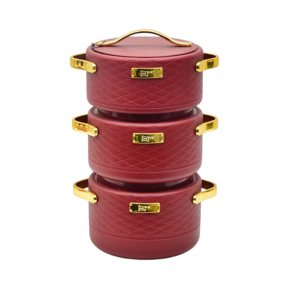 HOT POT SET 3PC FOREVER GOLD EHP RED Default Title - MamasJan Crockery