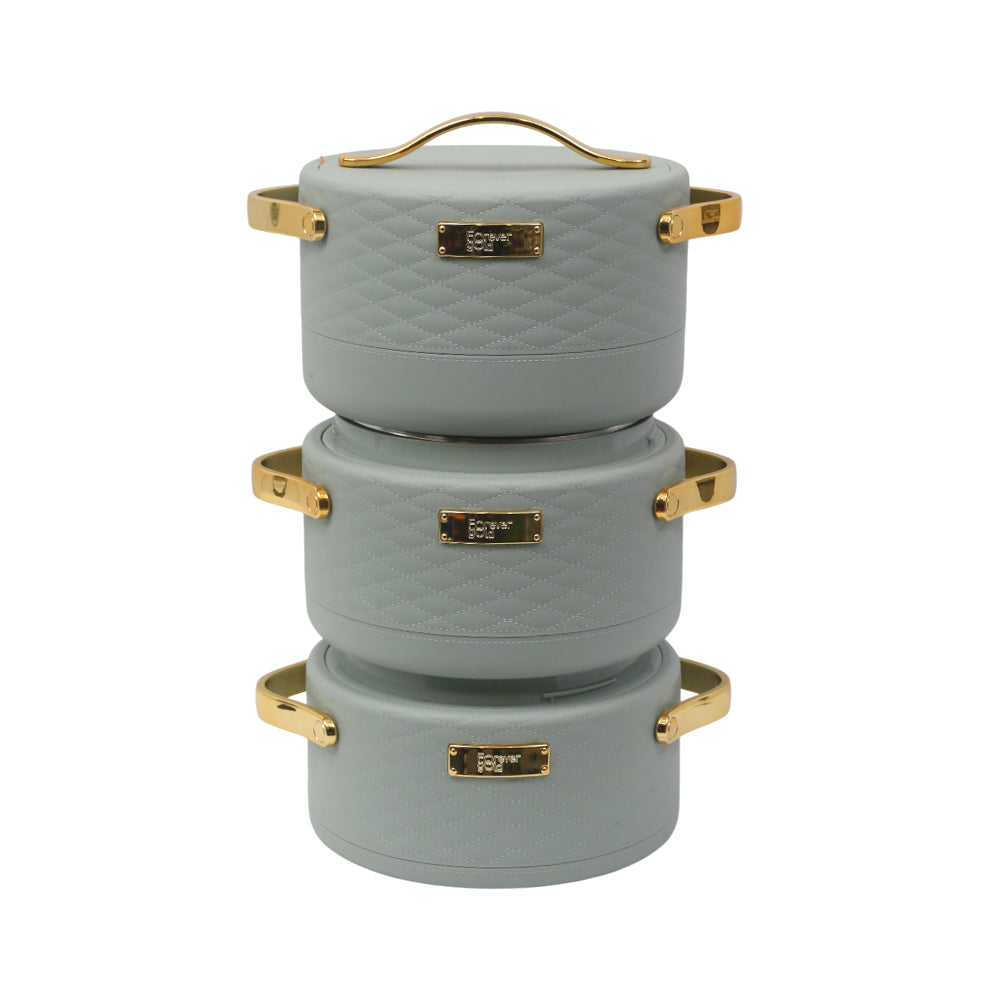 HOT POT SET 3PC FOREVER GOLD EHP GRAY Default Title - MamasJan Crockery