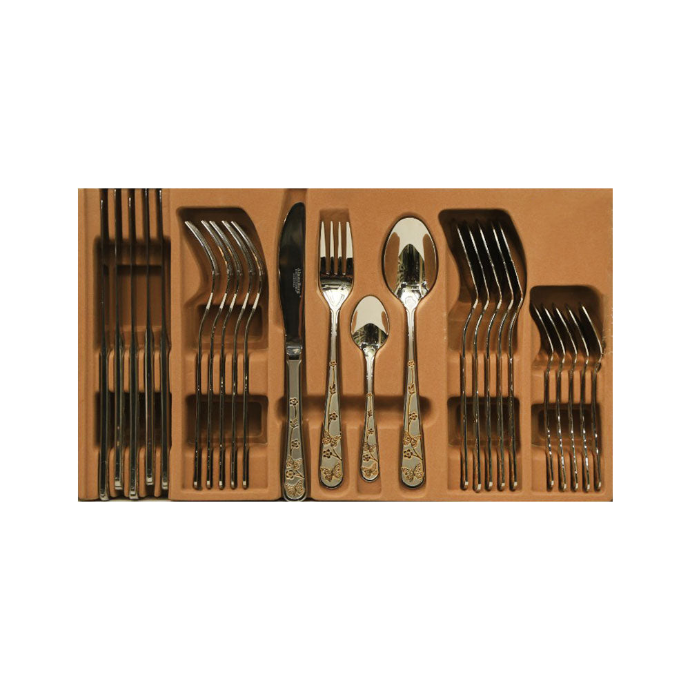 CUTLERY SET 24PC ALPEN BERG EE139 Default Title - MamasJan Crockery