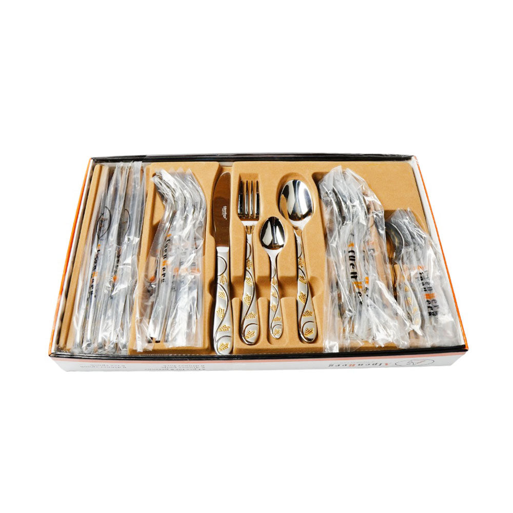 CUTLERY SET 24PC ALPEN BERG EE142 Default Title - MamasJan Crockery