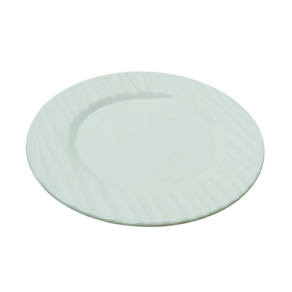 QUARTER PLATE MARQUEE PEARL WHITE Default Title - MamasJan Crockery