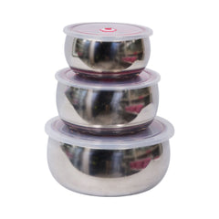 BOWL SET 6PC STEEL 16X20X24 CM KL19194 Default Title - MamasJan Crockery