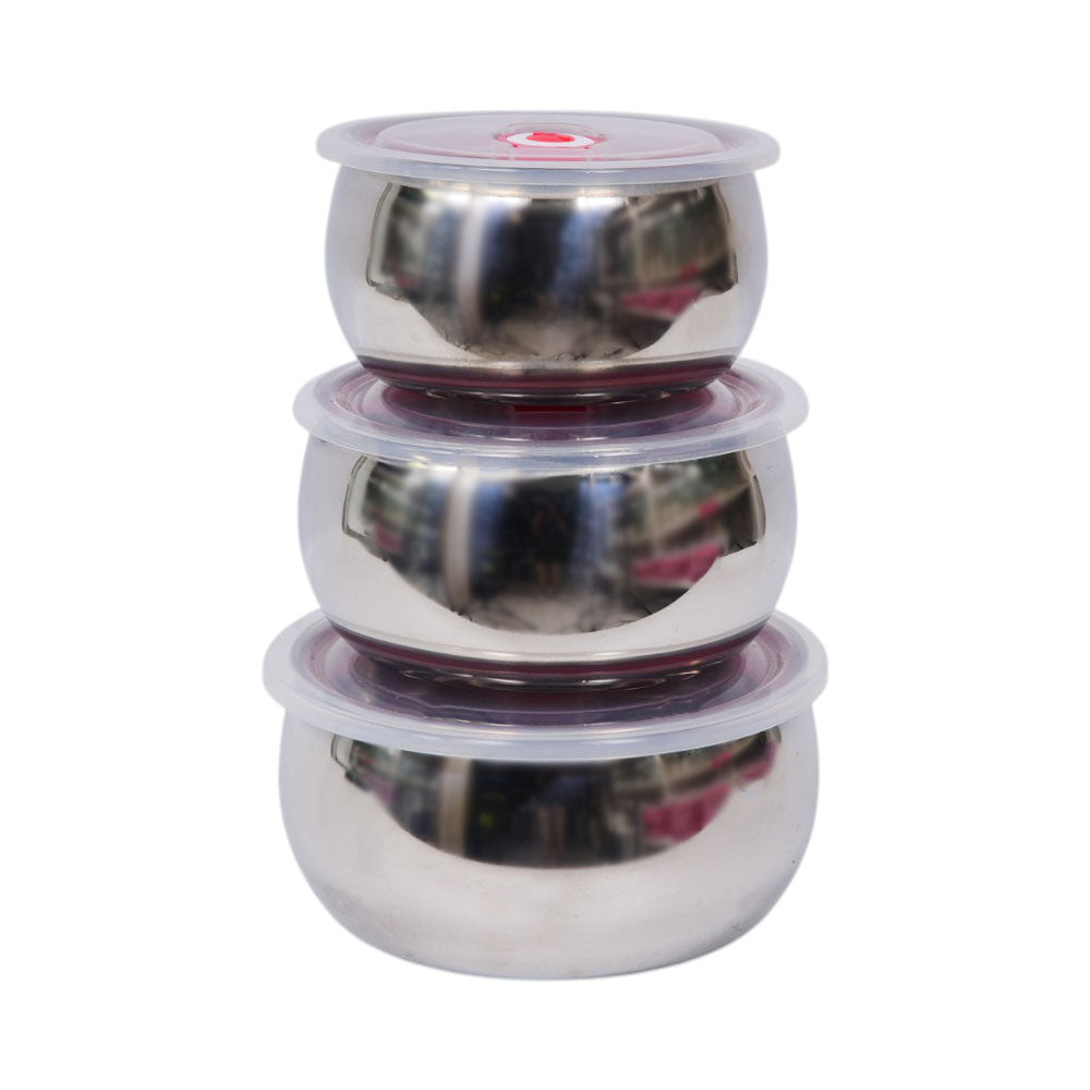 BOWL SET 6PC STEEL 12X14X16 CM KL19194 Default Title - MamasJan Crockery