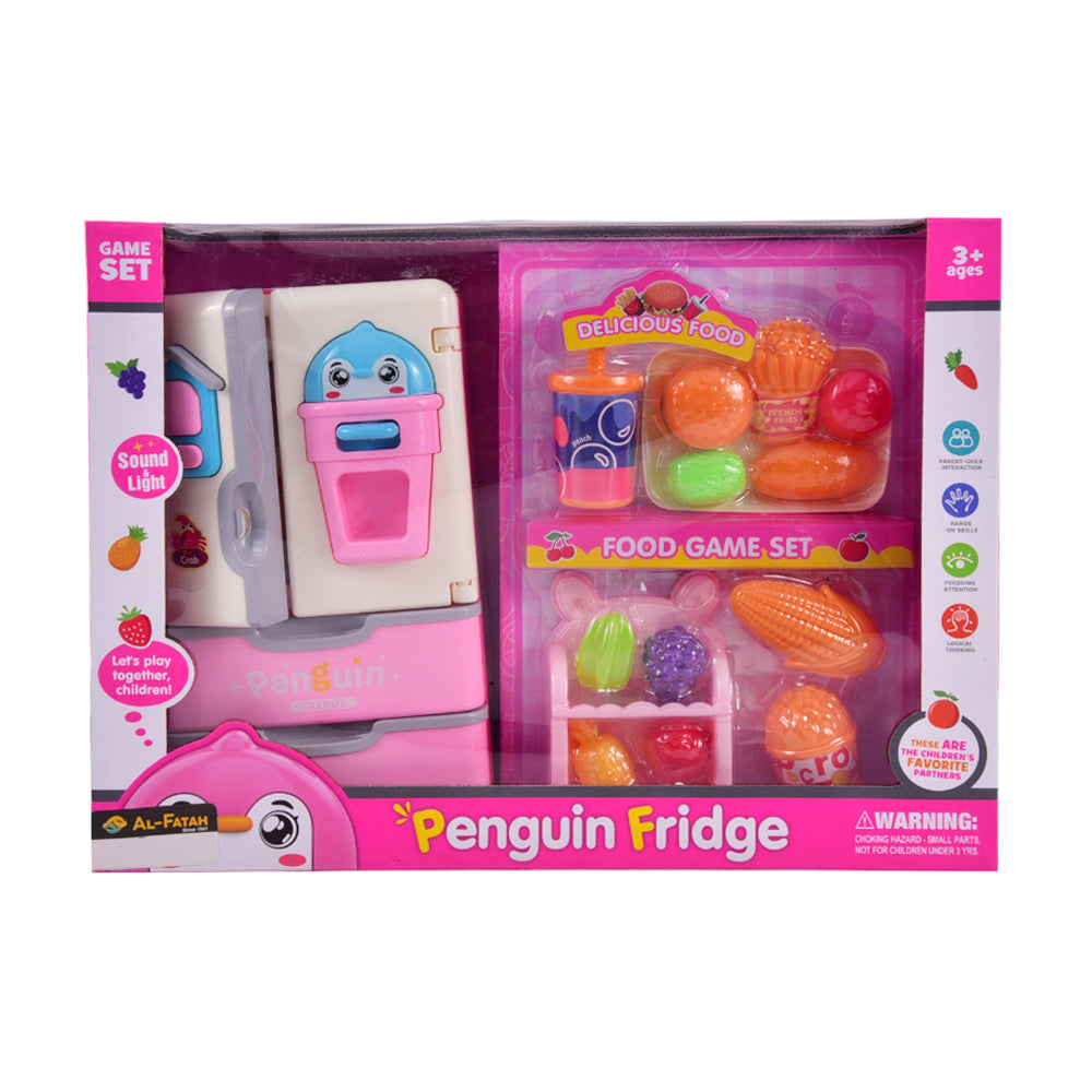 1820A MUSICAL PENGUIN FRIDGE PINK Default Title - MamasJan Toys
