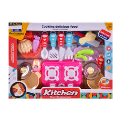 887-2 KITCHEN SET PINK Default Title - MamasJan Toys