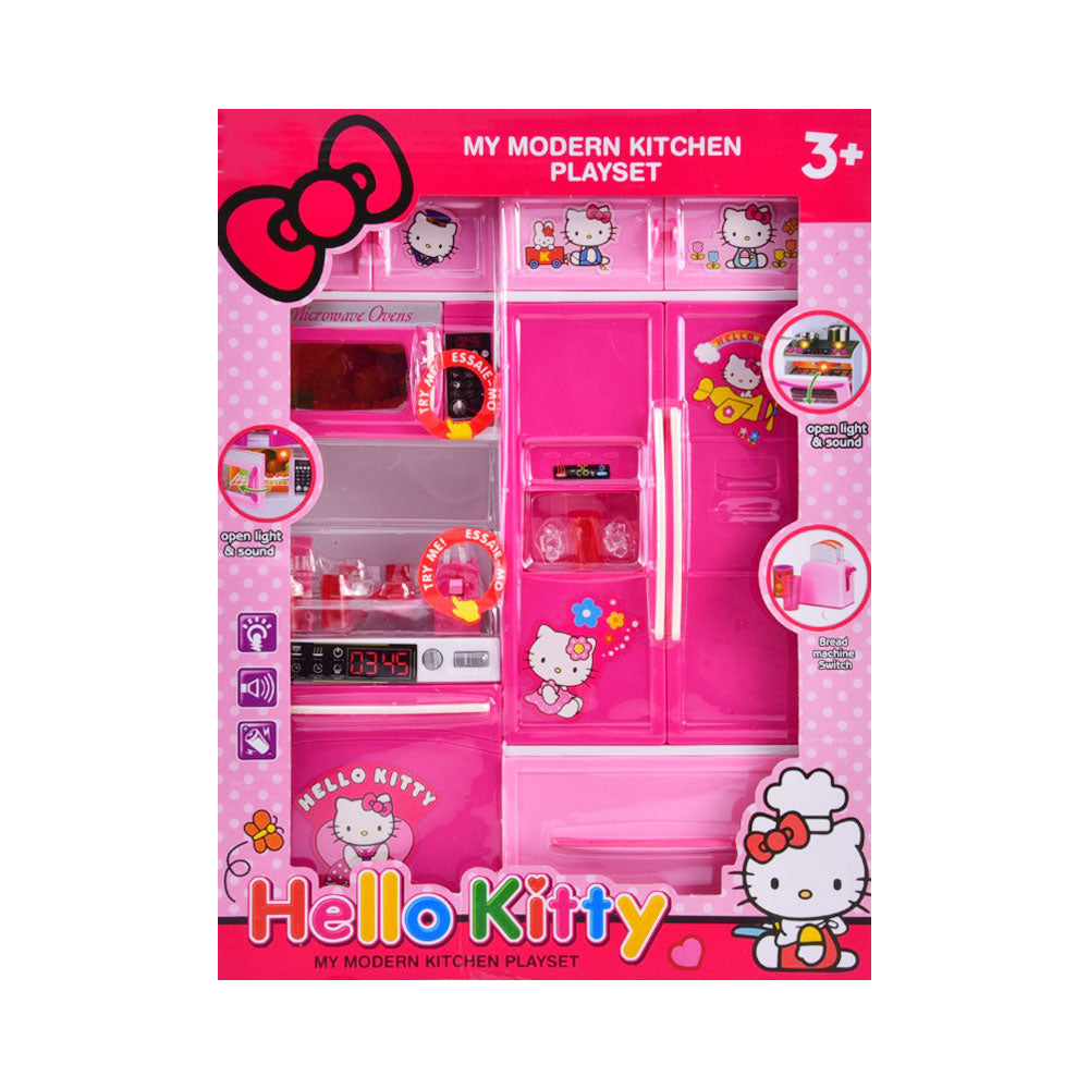 8921-4 MUSICAL HELLO KITTY KITCHEN SET Default Title - MamasJan Toys