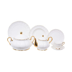 DINNER SET 75PC MORE & MORE K21308WF Default Title - MamasJan Crockery
