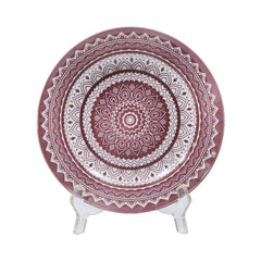 PLATE DEEP COLOR FULL MAHROON Default Title - MamasJan Crockery